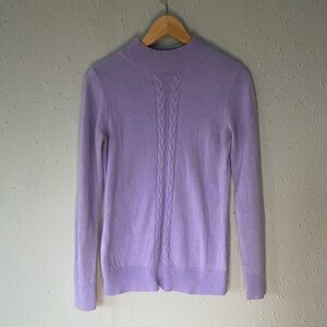 Karen Scott Lilac Cowl Neck Sweater